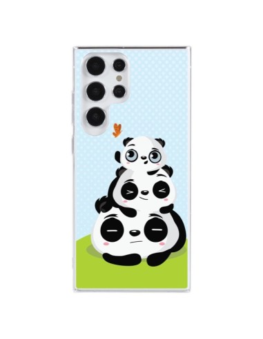 Coque Samsung Galaxy S23 Ultra 5G Panda Famille - Maria Jose Da Luz