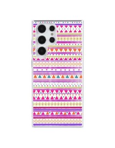 Cover Samsung Galaxy S23 Ultra 5G Bandana Rosa Azteco -...