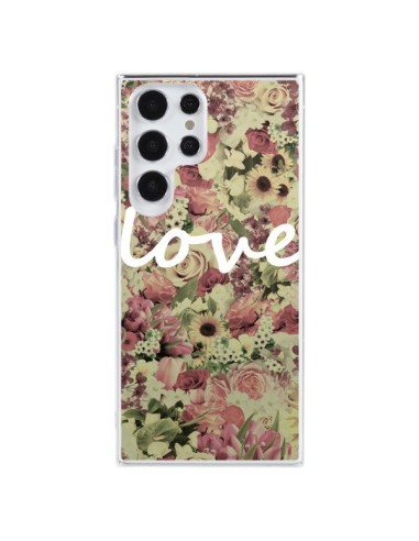 Cover Samsung Galaxy S23 Ultra 5G Amore Bianco Fiori - Monica Martinez