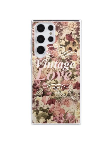 Coque Samsung Galaxy S23 Ultra 5G Vintage Love Flower - Monica Martinez
