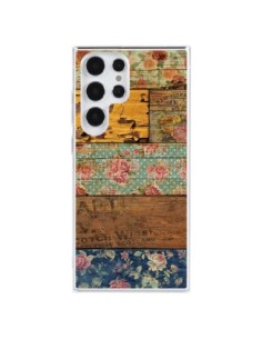 Coque Samsung Galaxy S23 Ultra 5G Barocco Style Bois -...