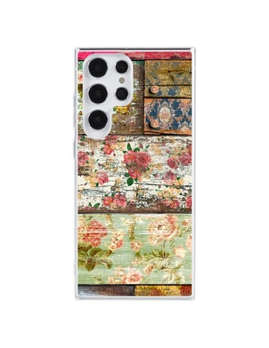 Coque Samsung Galaxy S23 Ultra 5G Lady Rococo Bois Fleur - Maximilian San