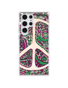 Coque Samsung Galaxy S23 Ultra 5G Peace and Love Azteque...