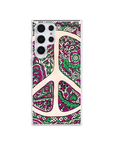 Samsung Galaxy S23 Ultra 5G Case Peace and Love Aztec Vaniglia - Maximilian San