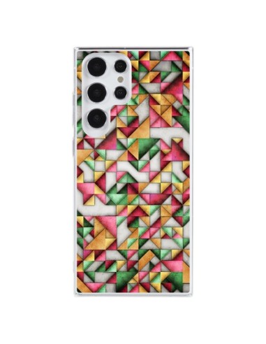 Cover Samsung Galaxy S23 Ultra 5G Azteco Triangolo Geometrico World - Maximilian San