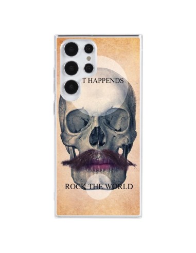 Coque Samsung Galaxy S23 Ultra 5G Rock Skull Tête de Mort - Maximilian San