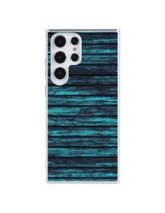 Samsung Galaxy S23 Ultra 5G Case Luna Blue Wood Wood -...