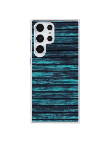 Samsung Galaxy S23 Ultra 5G Case Luna Blue Wood Wood - Maximilian San