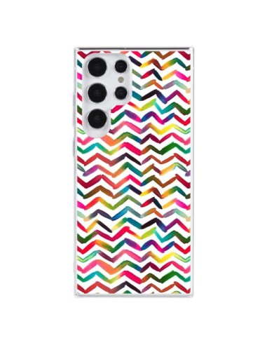 Samsung Galaxy S23 Ultra 5G Case Chevron Stripes Multicolor - Ninola Design