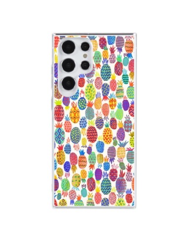 Coque Samsung Galaxy S23 Ultra 5G Cute Pineapples - Ninola Design