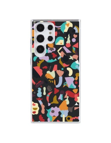 Samsung Galaxy S23 Ultra 5G Case Dreamy Animal Shapes Black - Ninola Design