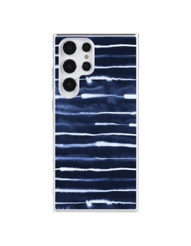 Coque Samsung Galaxy S23 Ultra 5G Electric Lines Navy - Ninola Design