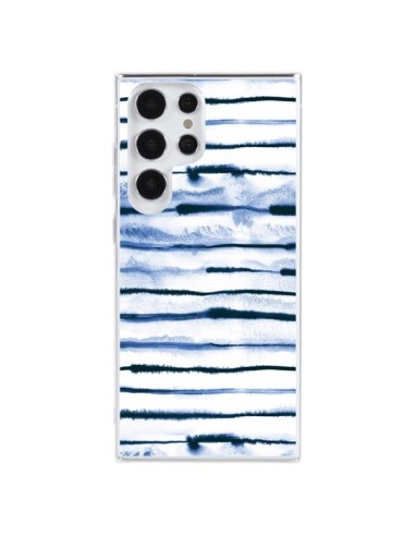 Cover Samsung Galaxy S23 Ultra 5G Electric Lines Bianco - Ninola Design