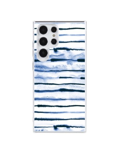 Samsung Galaxy S23 Ultra 5G Case Electric Lines White - Ninola Design