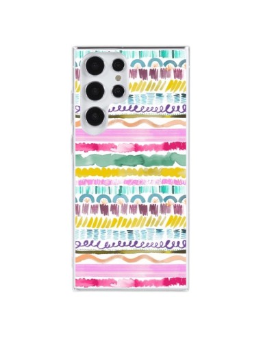 Coque Samsung Galaxy S23 Ultra 5G Garlands Tribal - Ninola Design