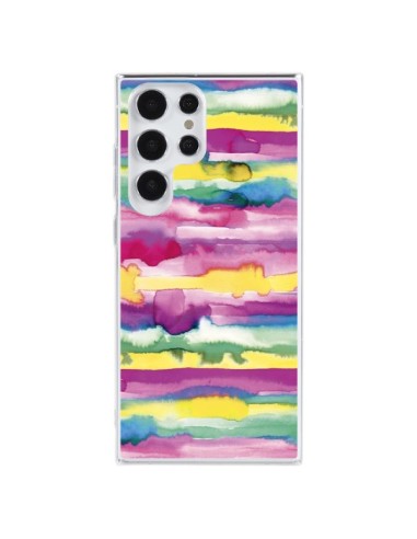 Samsung Galaxy S23 Ultra 5G Case Gingham Vichy Pink - Ninola Design