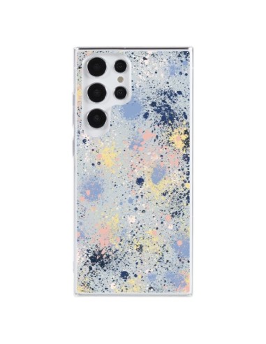 Coque Samsung Galaxy S23 Ultra 5G Gradient Watercolor Lines Blue - Ninola Design