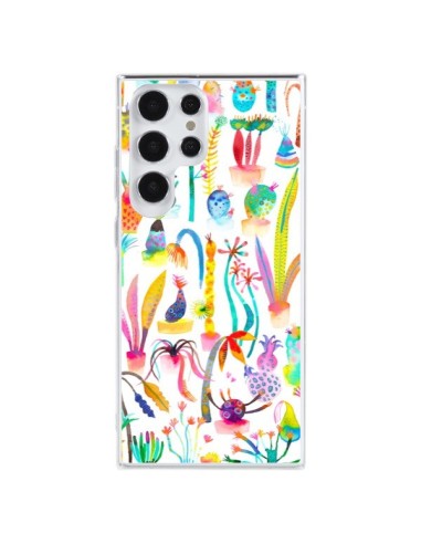 Coque Samsung Galaxy S23 Ultra 5G Little Textured Dots White - Ninola Design