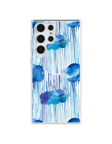 Coque Samsung Galaxy S23 Ultra 5G Rain Stitches Neon - Ninola Design