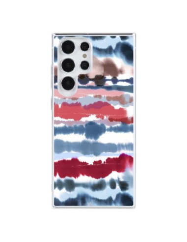 Samsung Galaxy S23 Ultra 5G Case Smoky Marble WaterColor Scuro - Ninola Design