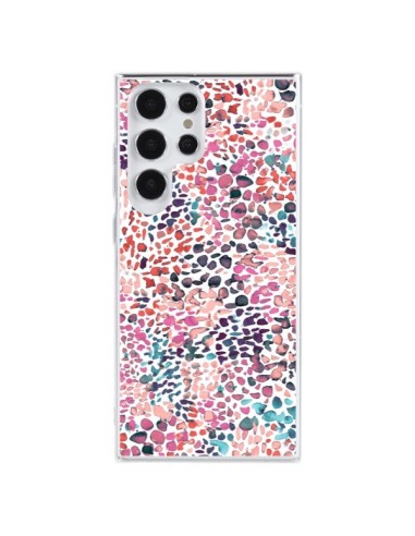 Coque Samsung Galaxy S23 Ultra 5G Soft Nautical Watercolor Lines - Ninola Design