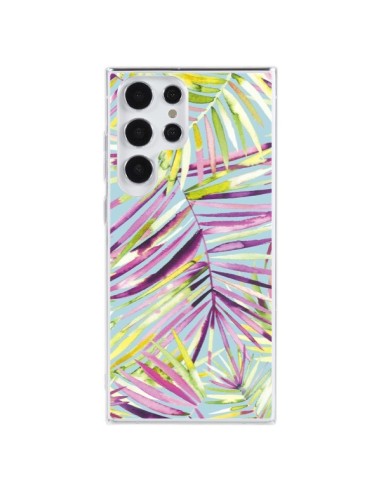 Coque Samsung Galaxy S23 Ultra 5G Tropical Flowers Multicolored - Ninola Design