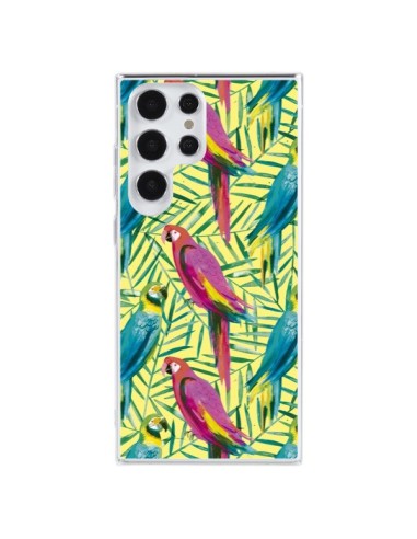 Coque Samsung Galaxy S23 Ultra 5G Tropical Monstera Leaves Multicolored - Ninola Design