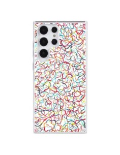 Cover Samsung Galaxy S23 Ultra 5G Water Drawings Bianco -...