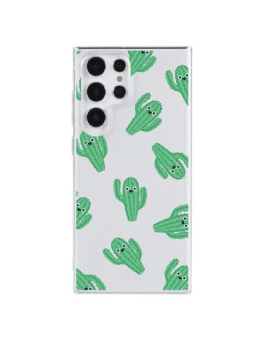 Coque Samsung Galaxy S23 Ultra 5G Chute de Cactus Smiley Transparente - Nico