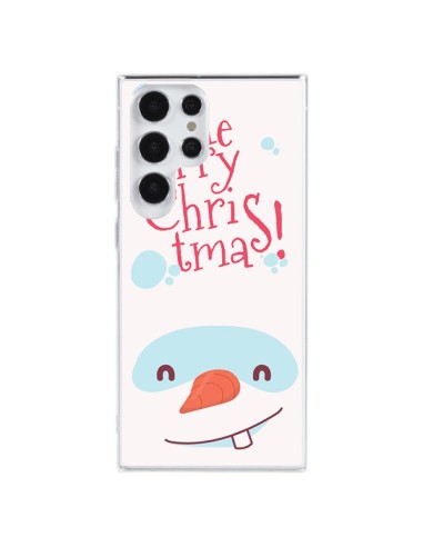 Coque Samsung Galaxy S23 Ultra 5G Bonhomme de Neige Merry Christmas Noël - Nico