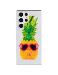 Coque Samsung Galaxy S23 Ultra 5G Ananas Lunette en Cœur...