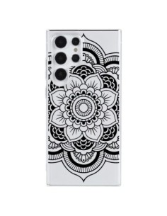 Coque Samsung Galaxy S23 Ultra 5G Mandala Noir Azteque...