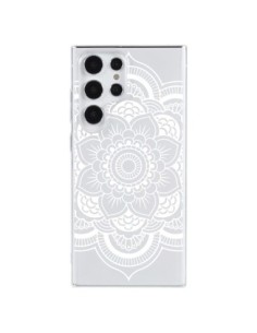 Coque Samsung Galaxy S23 Ultra 5G Mandala Blanc Azteque...