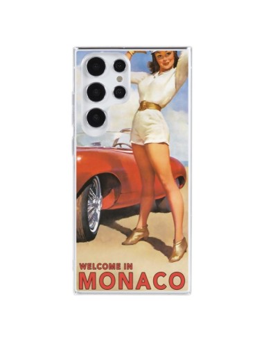 Coque Samsung Galaxy S23 Ultra 5G Welcome to Monaco Vintage Pin Up - Nico