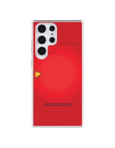 Cover Samsung Galaxy S23 Ultra 5G Babbo Natale e la sua Ghirlanda Trasparente - Nico
