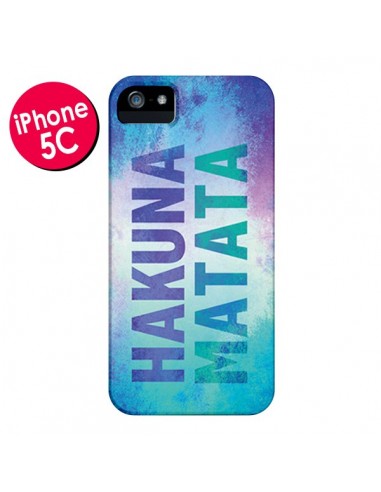 Coque Hakuna Matata Roi Lion Bleu pour iPhone 5C - Mary Nesrala