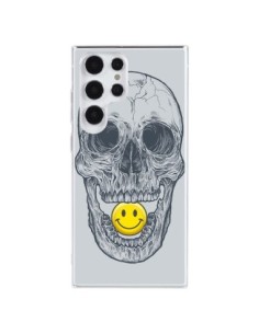 Cover Samsung Galaxy S23 Ultra 5G Smiley Face Teschio -...