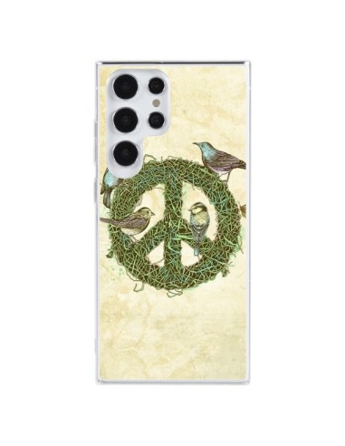 Coque Samsung Galaxy S23 Ultra 5G Peace And Love Nature Oiseaux - Rachel Caldwell