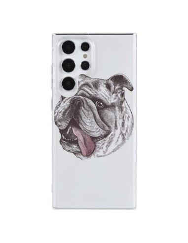 Coque Samsung Galaxy S23 Ultra 5G Chien Bulldog Dog Transparente - Rachel Caldwell