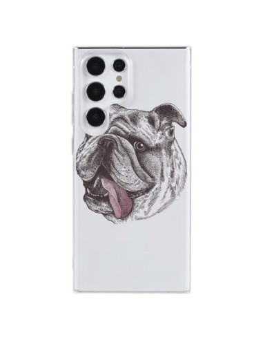 Cover Samsung Galaxy S23 Ultra 5G Cane Bulldog Trasparente - Rachel Caldwell