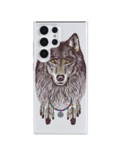 Samsung Galaxy S23 Ultra 5G Case Wolf Dreamcatcher Clear...