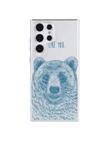 Samsung Galaxy S23 Ultra 5G Case I Love You Bear Clear - Rachel Caldwell