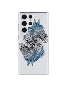 Cover Samsung Galaxy S23 Ultra 5G Cavallo Trasparente -...