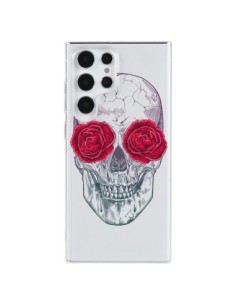 Coque Samsung Galaxy S23 Ultra 5G Tête de Mort Rose...