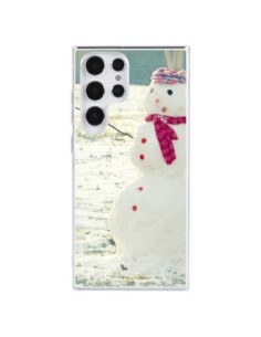 Coque Samsung Galaxy S23 Ultra 5G Bonhomme de Neige - R...