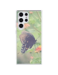 Coque Samsung Galaxy S23 Ultra 5G Papillon Butterfly - R...