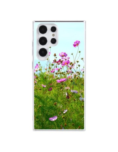 Coque Samsung Galaxy S23 Ultra 5G Fleurs Roses Champ - R Delean