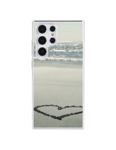 Samsung Galaxy S23 Ultra 5G Case Heart Beach Summer Sand...