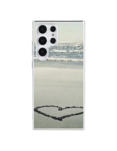 Samsung Galaxy S23 Ultra 5G Case Heart Beach Summer Sand Love - R Delean