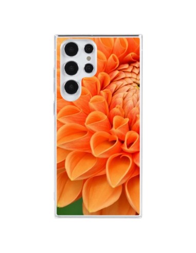 Coque Samsung Galaxy S23 Ultra 5G Fleurs oranges flower - R Delean